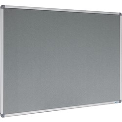 Visionchart Felt Pinboard 1200x900mm Aluminium Frame Grey