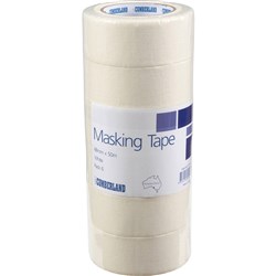 Cumberland Masking Tape 48mm x 50m White Pack Of 6