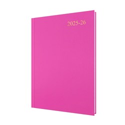 Collins Essential Financial Year Diary A4 Day To Page Pink