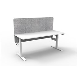 Rapidline Boost Light Single Sided Workstation Grey Eco Screen 1800W x 620-1270mmH W/W