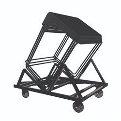 Sylex Baccalaureate Stackable Table Trolley Chrome