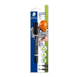 Staedtler 348 Lumocolor Duo Permanent Pen Fine Medium Bullet 0.6-1.5mm Black