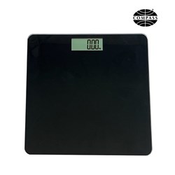 Compass Bathroom Scales 180kg Black