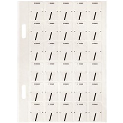 Avery Alphabet Coding Label / Top Tab 20x30mm White Black Pack Of 150