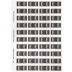 Avery Alphabet Coding Label E Side Tab 25x42mm Grey Pack Of 240