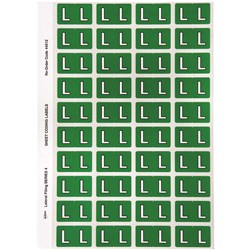 Avery Alphabet Coding Label L Side Tab 25x42mm Dark Green Pack Of 240
