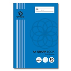 Olympic GH596 Graph Book A4 5mm Graph 96 Page
