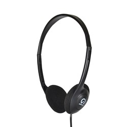 Shintaro Light Weight Stereo Headphones With Volume Control Black