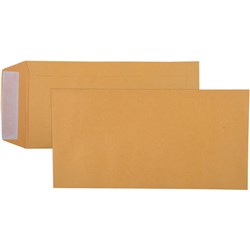 Cumberland Plain Envelope Pocket DLX 120 x 235mm Strip Seal Gold Box Of 500