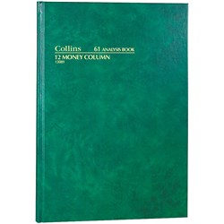 Collins Analysis 61 Series A4 12 Money Column Green