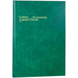 Collins Analysis 61 Series A4 16 Money Column Green