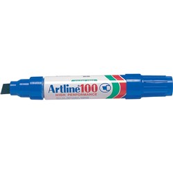 Artline 100 Jumbo Permanent Marker Chisel 12mm Blue