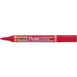 Pentel N850 Permanent Marker Bullet 1.5mm Red