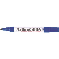 Artline 500A Whiteboard Marker Medium Bullet 2mm Blue