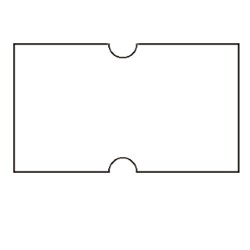 Pricing Gun Labels White Removable 21x12mm Pack of 10
