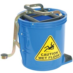Italplast Heavy Duty Mop Bucket 16 Litres Blue