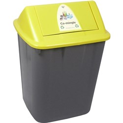 Italplast Waste Separation Bin 32 Litres Co-Mingle Yellow