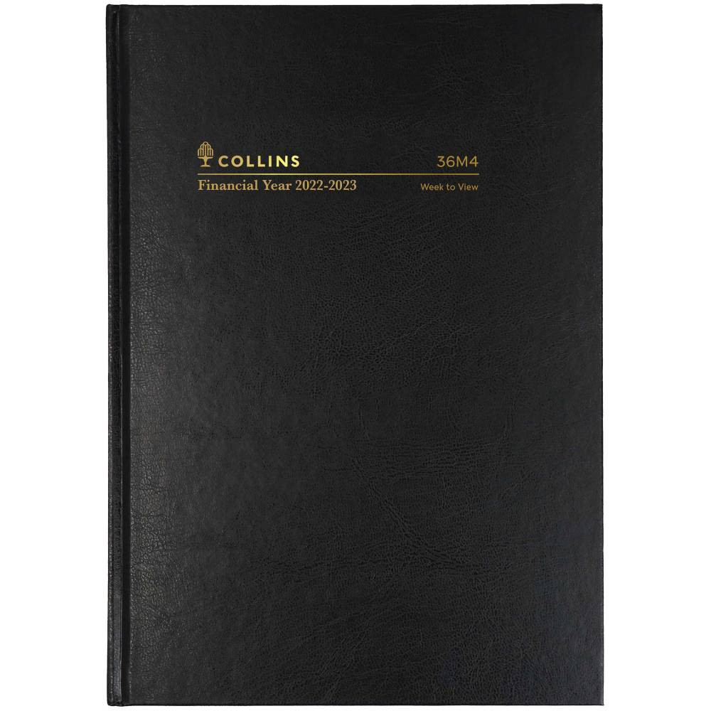 Collins Financial Year Diary A6 Week To View Black