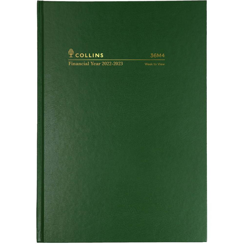 Collins Financial Year Diary A6 Week To View Green