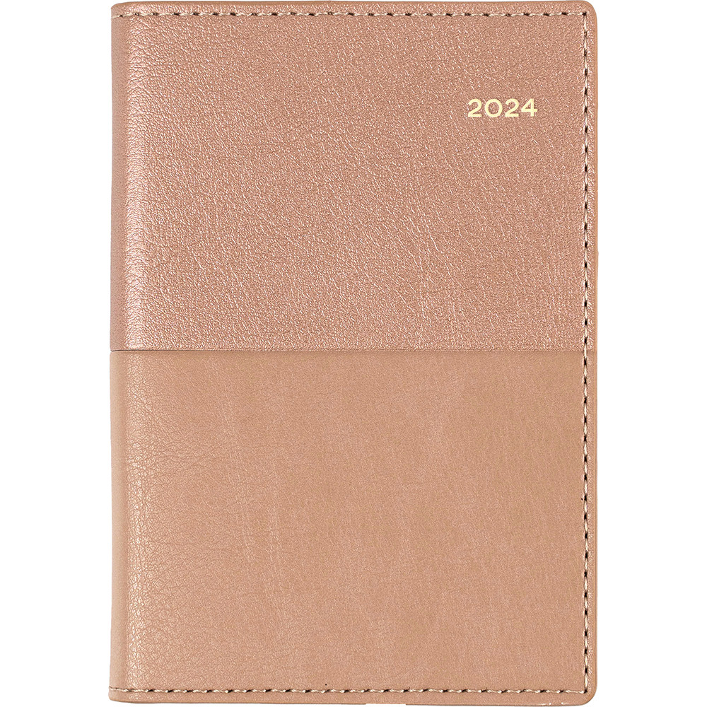 Collins Vanessa Pocket Diary B7R Week To View Rose Gold