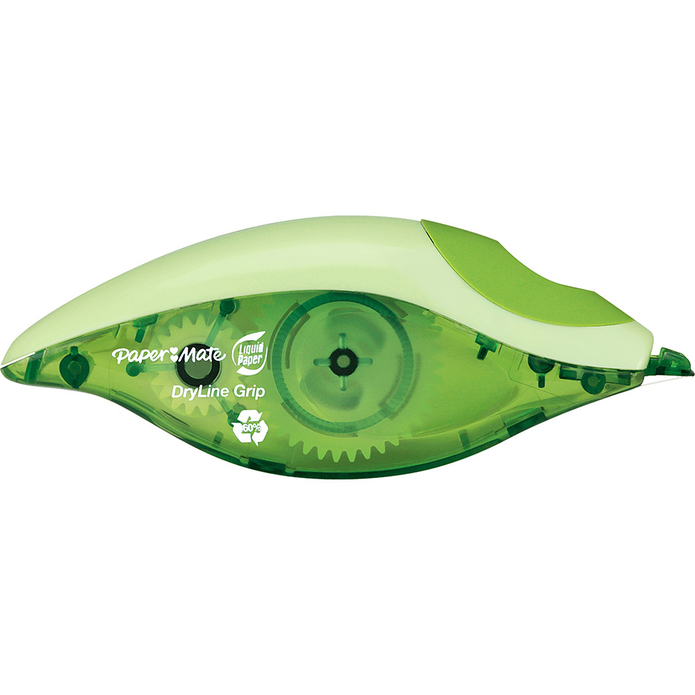 Paper Mate Liquid Paper  Correction Tape Dryline Grip Recycled