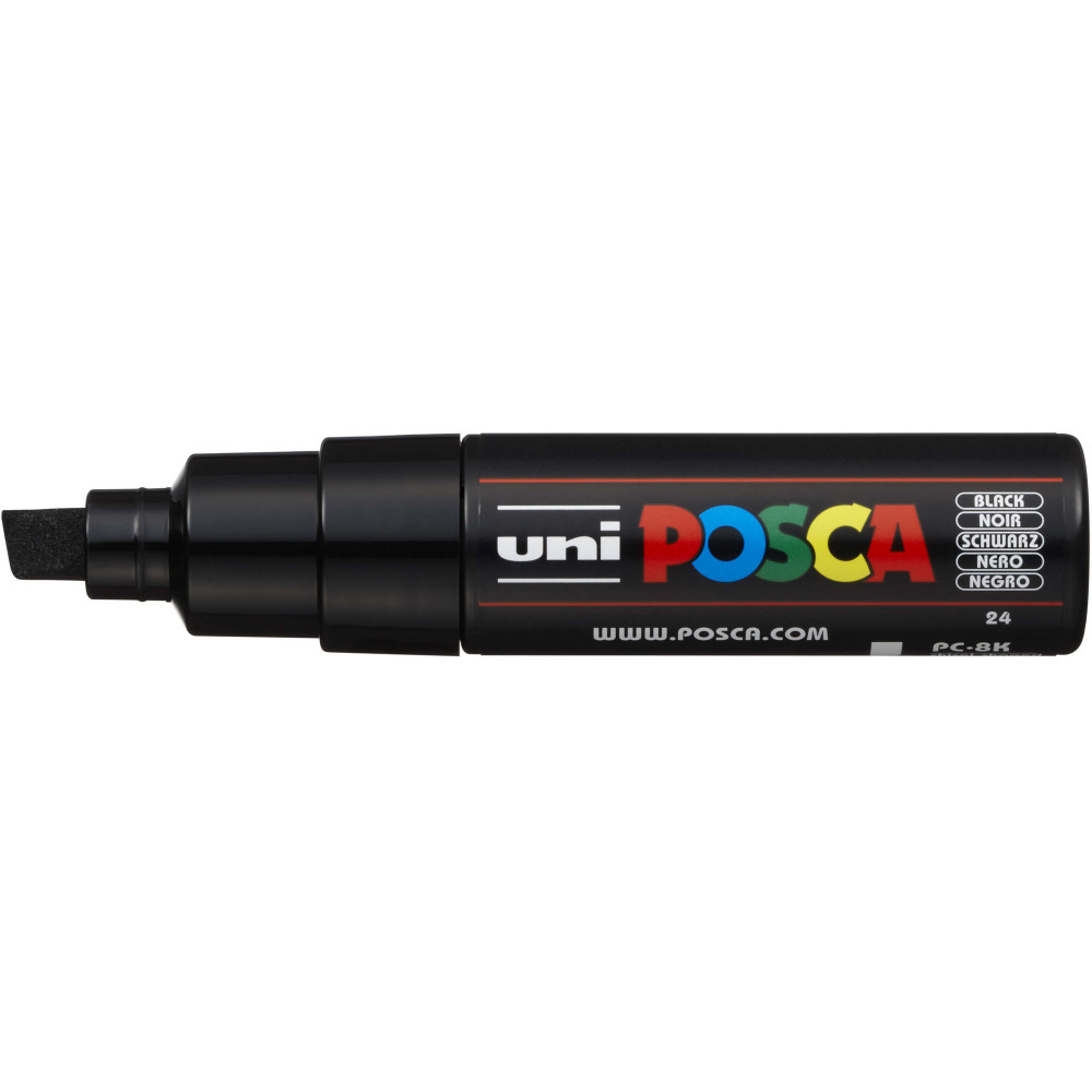 Uni Posca Paint Marker PC-8K  Broad 8mm Chisel Tip  Black