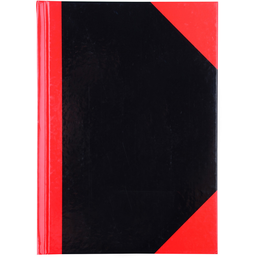 Cumberland Black & Red Notebook Gloss A5 200 Leaf