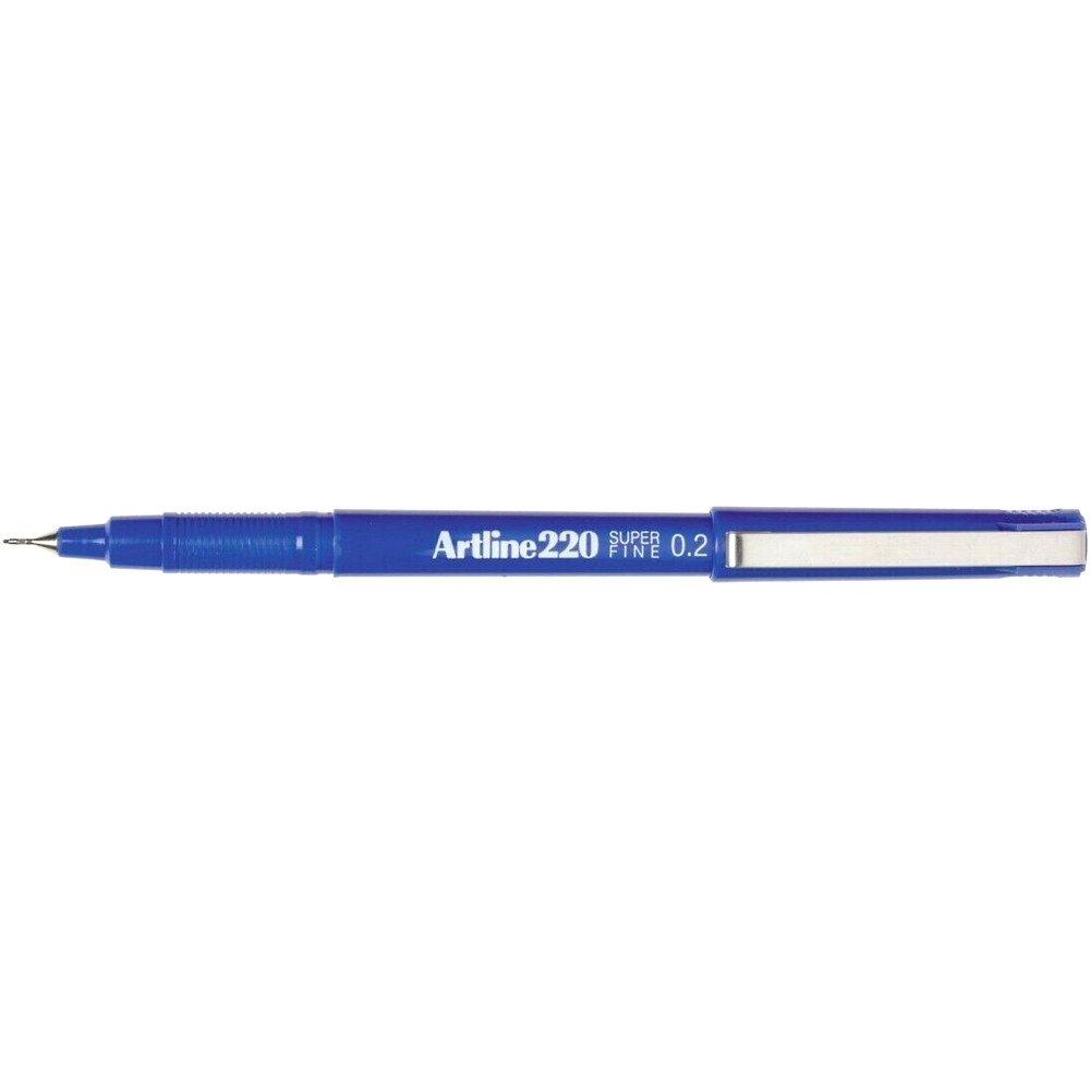 Artline 220 Fineliner Pen Super Fine 0.2mm Blue