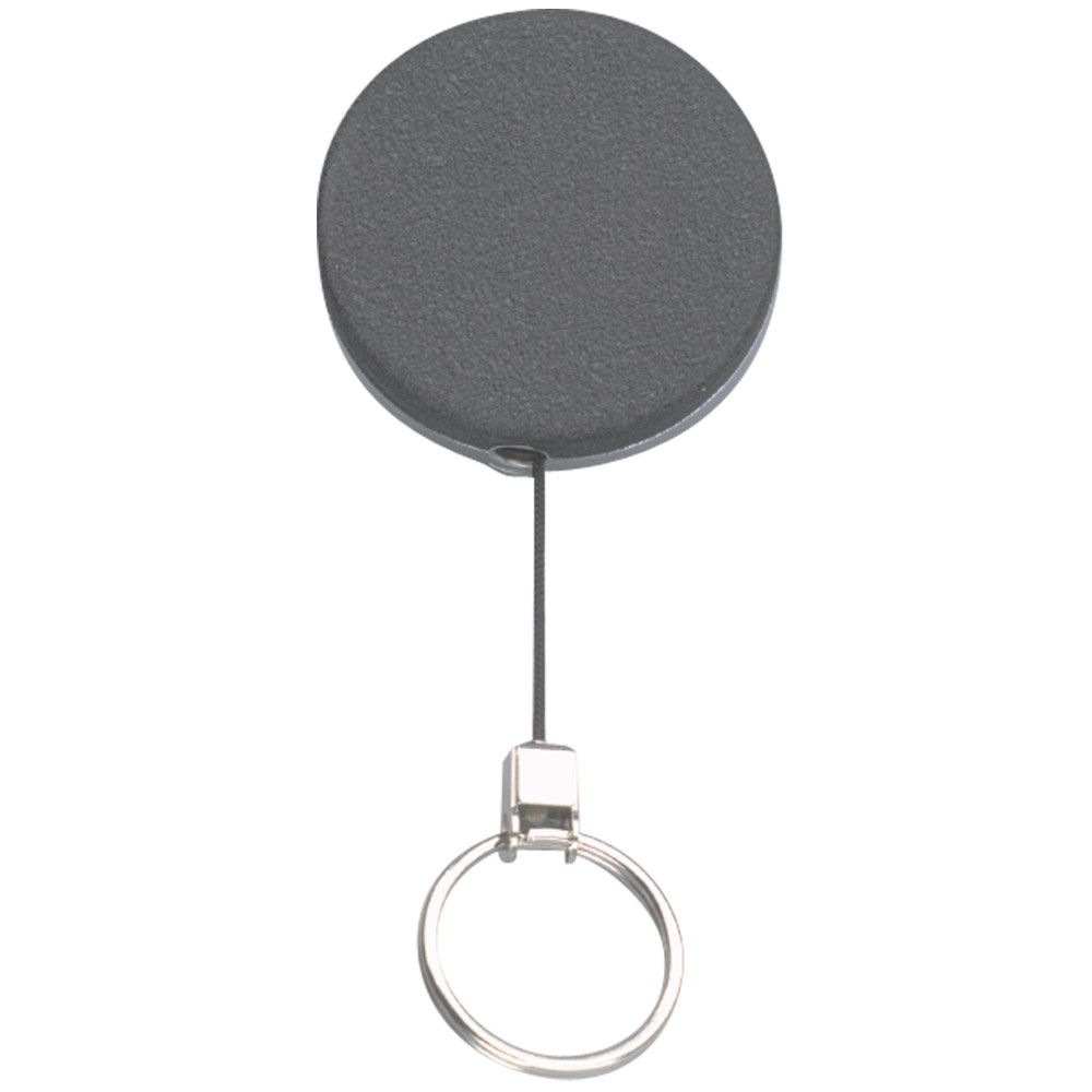 Rexel ID Retractable Metal Key Holder With Key Ring 70cm Black