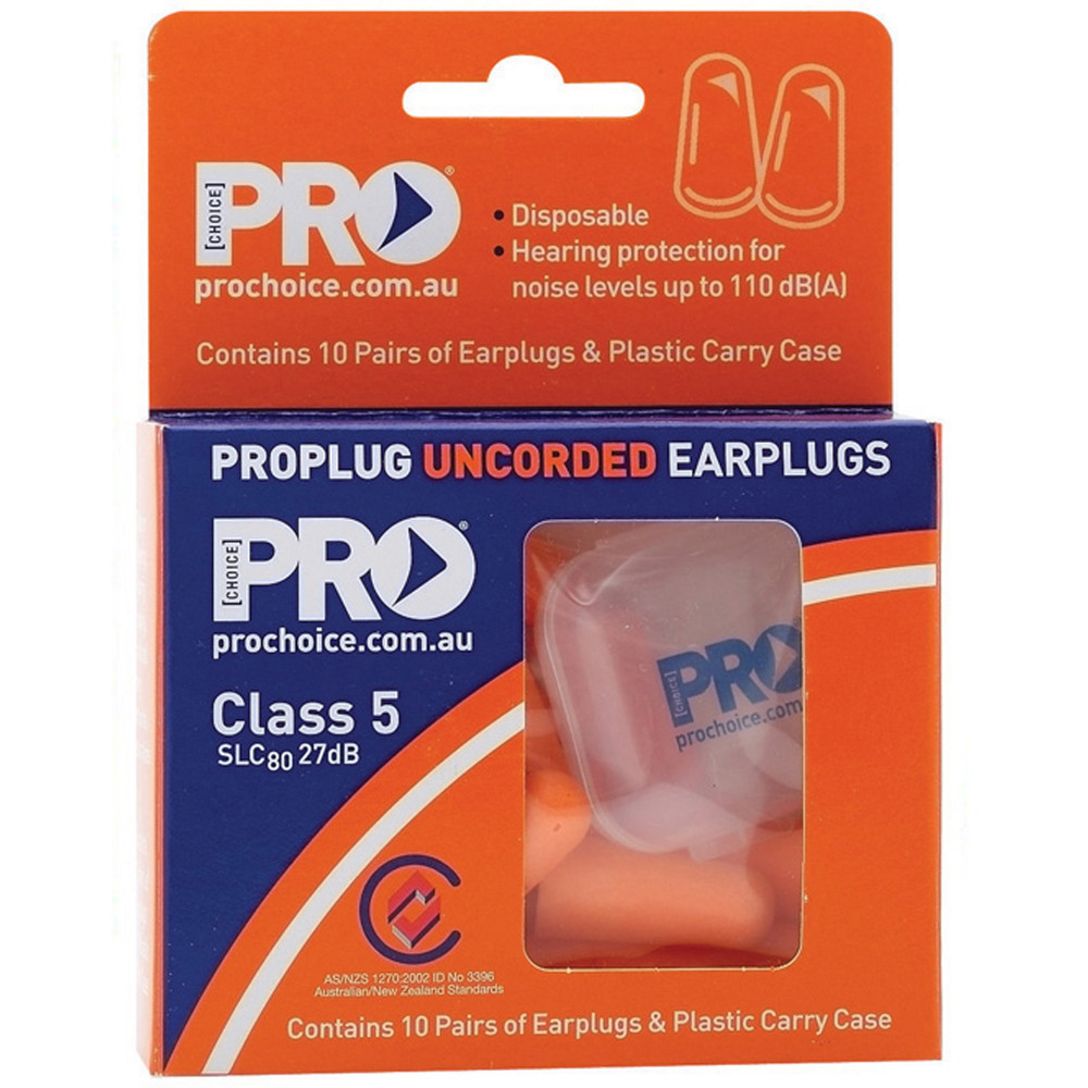 Proplug Epou Uncorded Earplugs Disposable, 110dB Box of 200