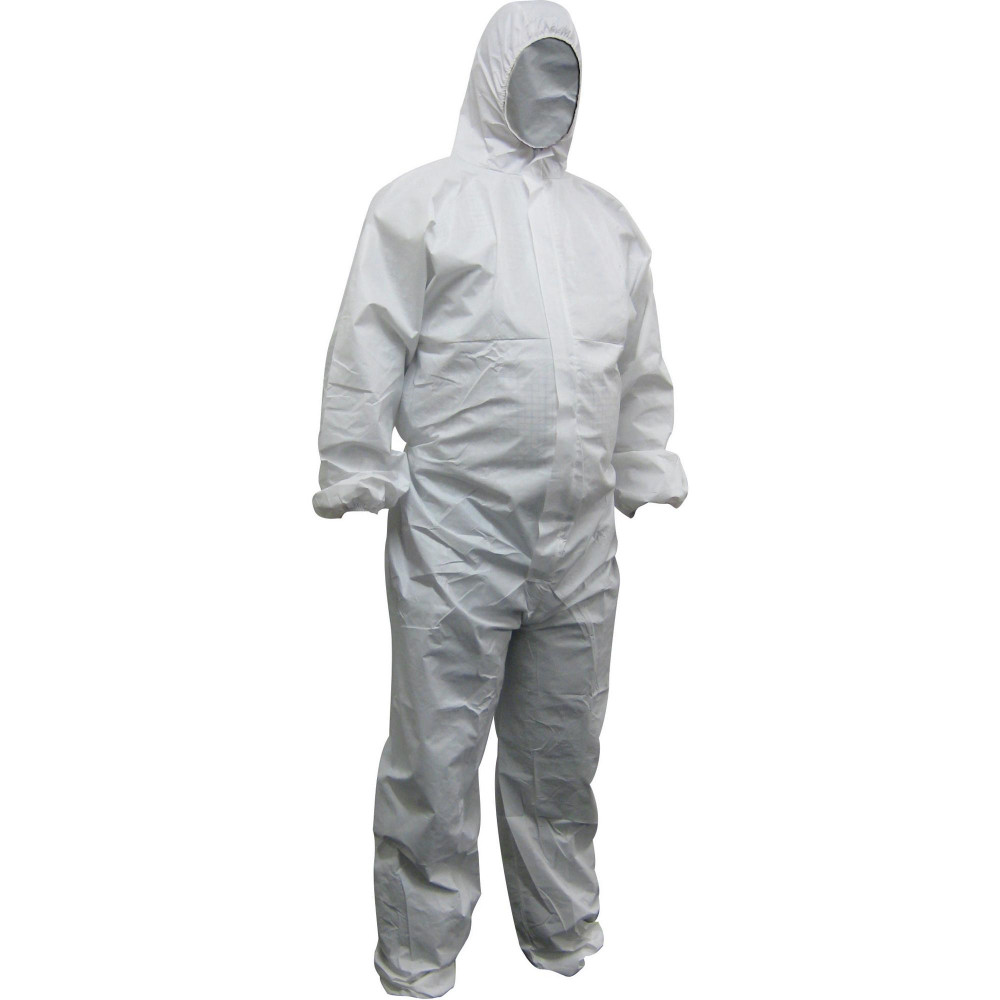 Maxisafe Disposable Coveralls Polypropylene White 2X Large