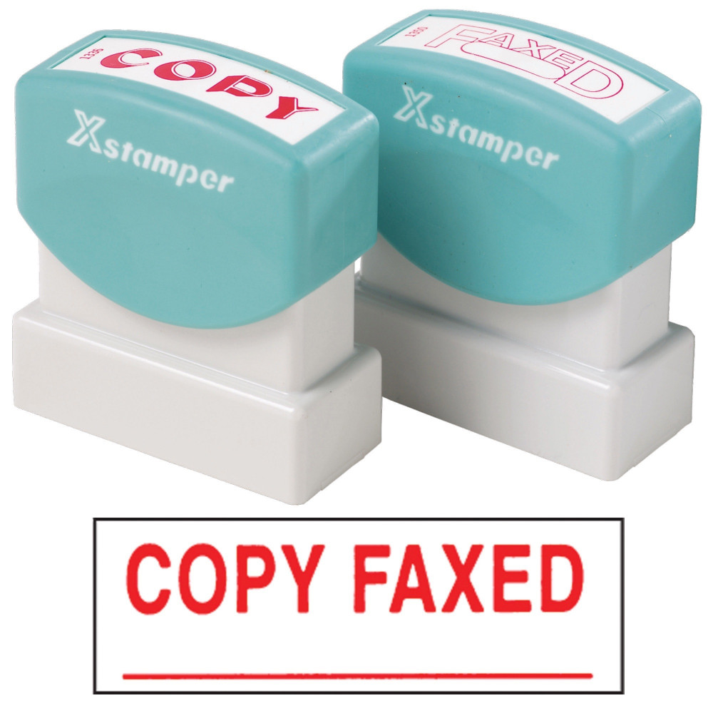 XSTAMPER -1 COLOUR -TITLES A-C 1546 Copy Faxed Red
