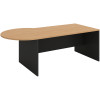 OM P Shape Desk 2100W x 900/1050D x 720mmH Beech And Charcoal