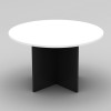 OM Round Meeting Table 900 Diameter x 720mmH White And Charcoal