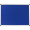 Rapidline Pinboard 900W x 15D x 600mmH Blue Felt Aluminium Frame