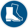 Durable Marking Sign Use Foot Protection 430mm Blue