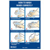 Brady Vinyl Wall Banner How To Wash Your Hands Correctly H594xW420mm