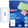 Avery Crystal Clear Laser Address Labels 199.6x289.1mm 1UP 10 Labels 10 Sheets
