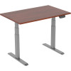 Ergovida Electric  Sit-Stand Desk 1500W x 750D x 620-1280mmH Walnut/Grey
