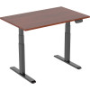 Ergovida Electric  Sit-Stand Desk 1800W x 750D x 620-1280mmH Walnut/Black