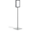 Durable Floorstand Info Stand Basic A4 Silver