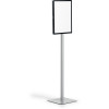 Durable Floorstand Info Stand Basic A3 Silver