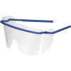 Durable Safety Glasses Blue Frame Clear Shield Pack Of 25
