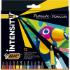 BIC Intensity Colouring  Felt Pen Fine point Assorted Colours Pack of 12