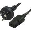 Hypertec 3 Pin Power Cable IEC 320-C13 To Power Socket 2 Metre Black