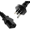 8Ware 3 Pin Power Cable IEC 320-C13 To Power Socket 1.8 Metre Black
