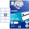 Avery Fabric Badge 'My Name is' L7428 Laser 88x52mm Navy 10UP 150 Labels 15 Sheets