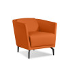 K2 Marbella Lawson Tub Chair Orange PU Leather