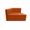 K2 Marbella Magellan Sectional Modular Chair With Low Back Orange PU Leather