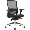 Baxter Low Back Executive Chair With Arms Mesh Back Black Fabric Seat